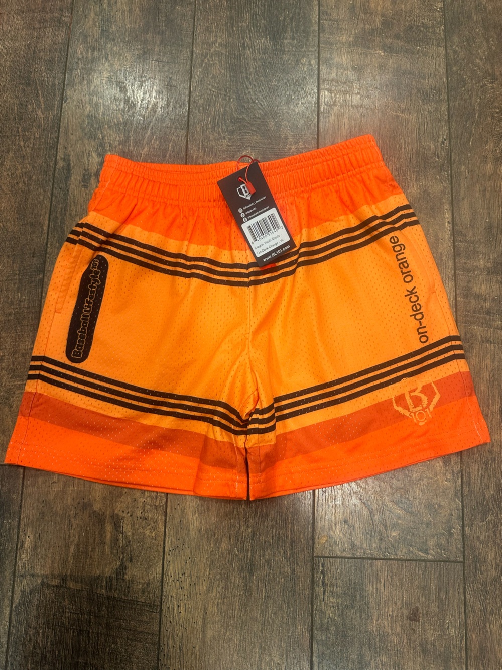 On-Deck Orange Boys' Athletic Shorts